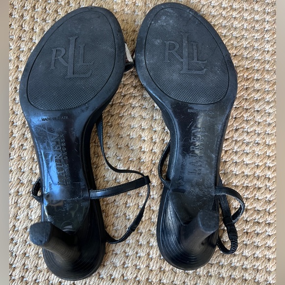 Vintage Ralph Lauren Zebra Ponyhair slingback heeled strappy leather sandals - Picture 6 of 6